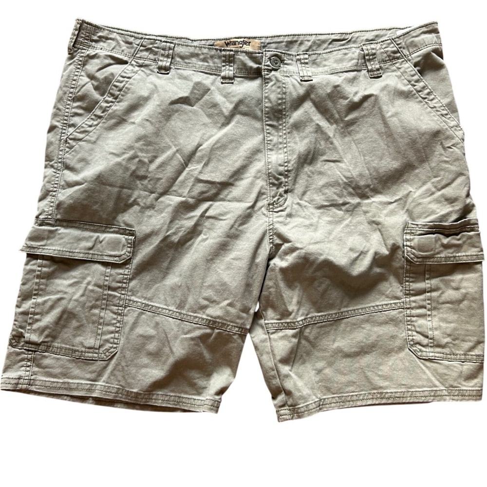 Wrangler Cargo Shorts Mens Olive Green Authentics Relaxed Fit 48